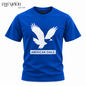 American Eagle Men’s Cotton T-Shirt – Graphic Print | Black & Blue