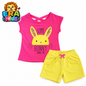 Bunny Print Outfit Set for Girls’ 100% Cotton – Colorful Summer Clothing