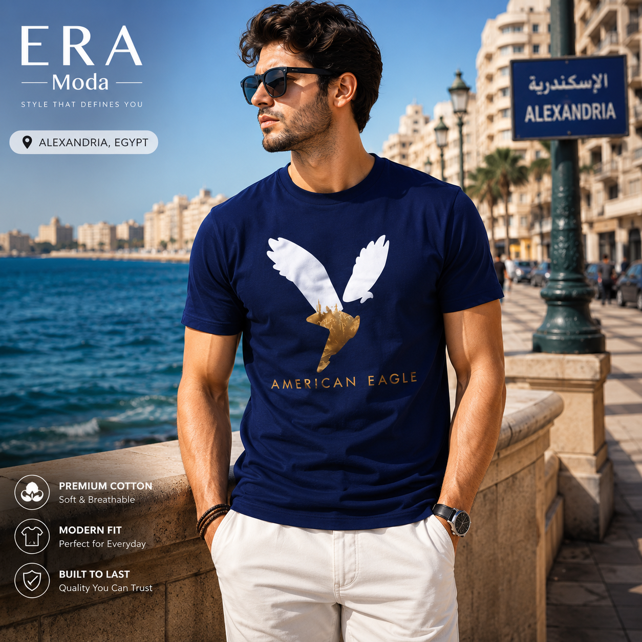 American Eagle Navy T-Shirt