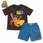 Scorpion Set for Boys 100% Cotton Summer Outfit Set – Graphic T-Shirt & Shorts