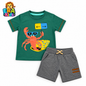 Scorpion Set for Boys 100% Cotton Summer Outfit Set – Graphic T-Shirt & Shorts