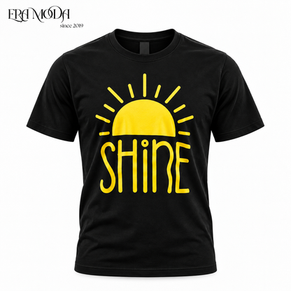Men’s Black Slim-Fit Cotton T-Shirt - Premium Graphic Print