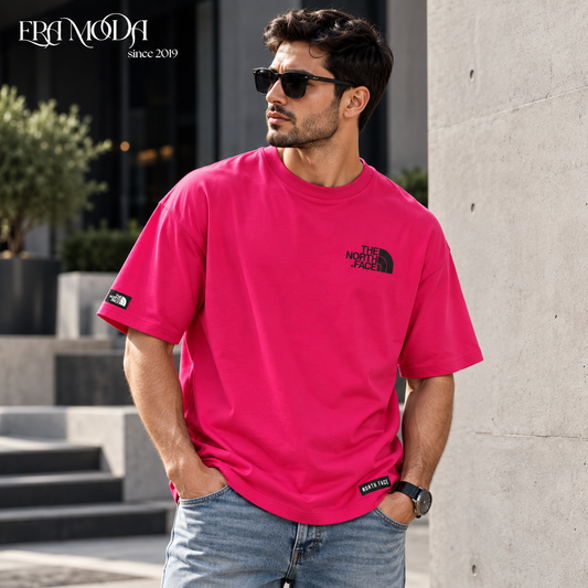 The North Face Pink Oversized Cotton T-Shirt