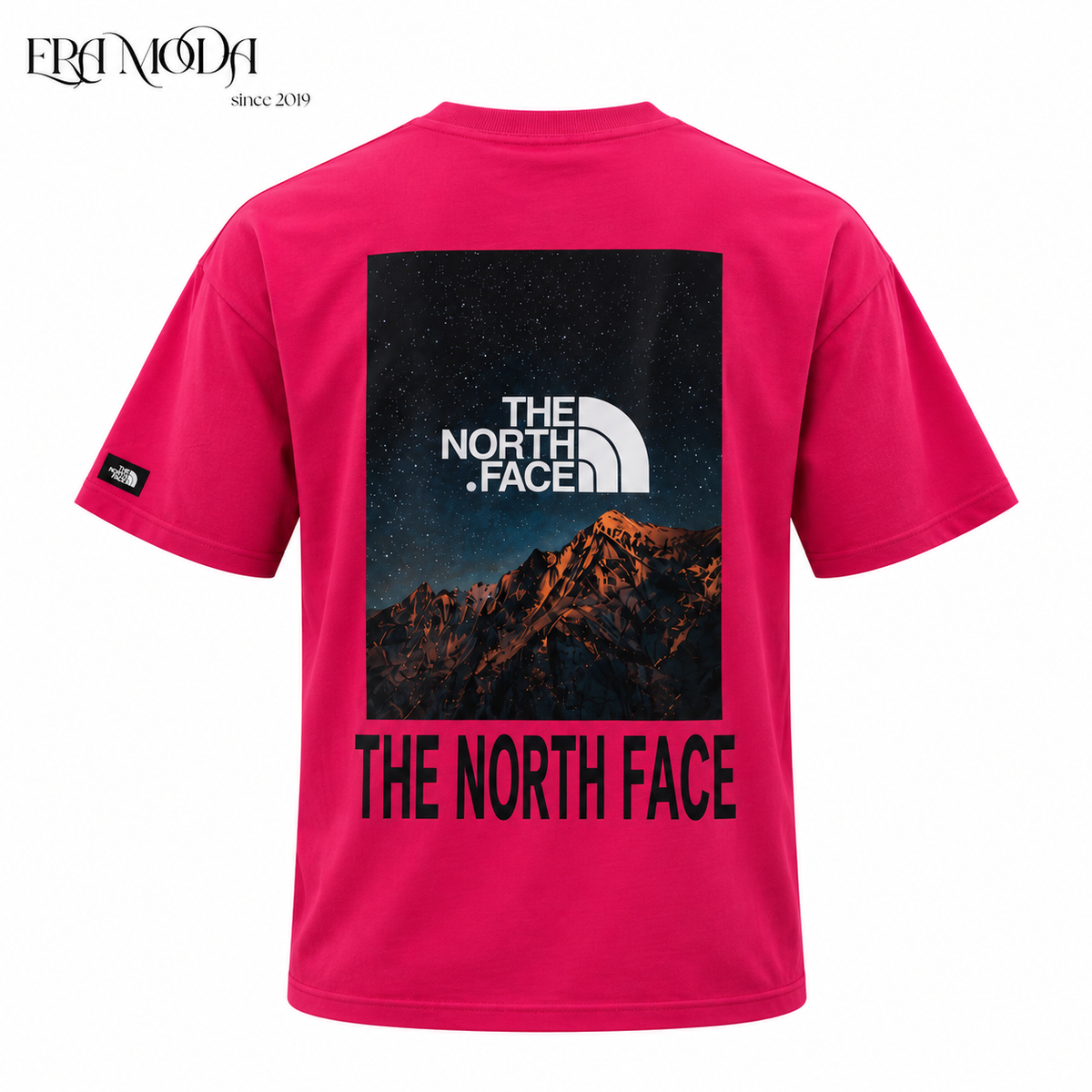 The North Face Pink Oversized Cotton T-Shirt