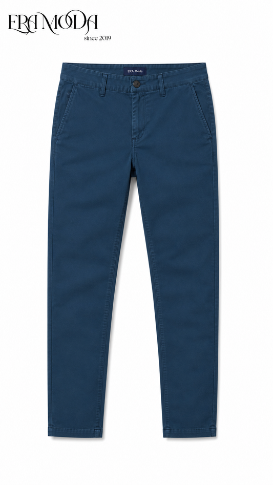 TEAL GABARDINE TROUSERS