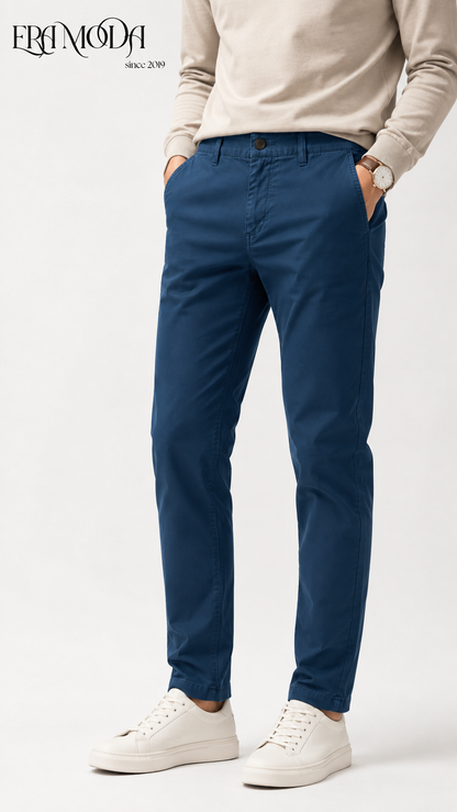 TEAL GABARDINE TROUSERS