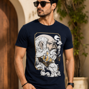 wiseman dark blue t shirt