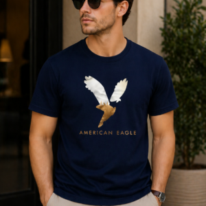 تيشيرت american eagel كحلي